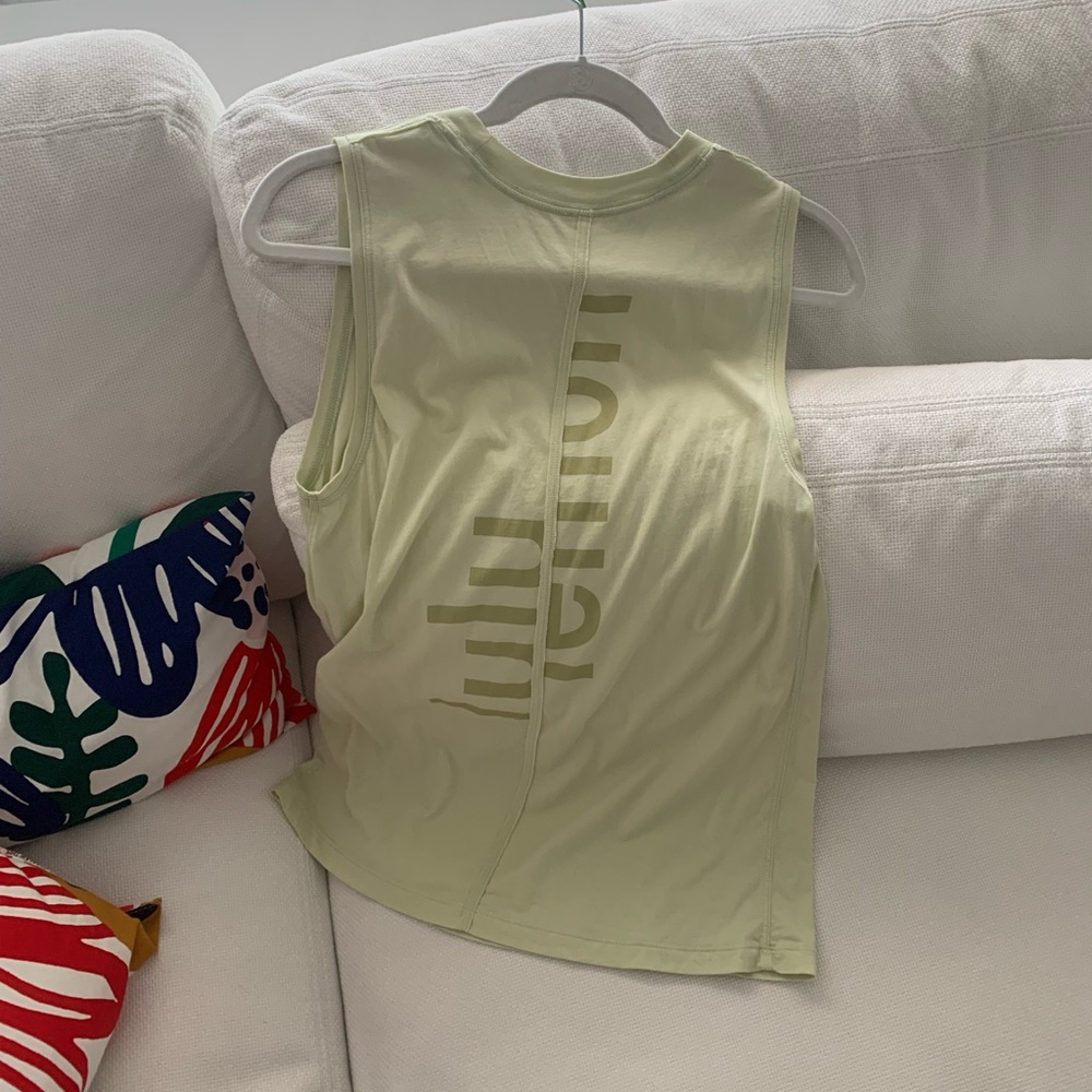 Lululemon All Yours Tank Size 2 Yellow - Picture 3 of 3